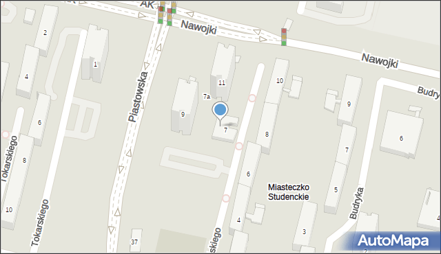 Kraków, Rostafińskiego Józefa, 11p, mapa Krakowa