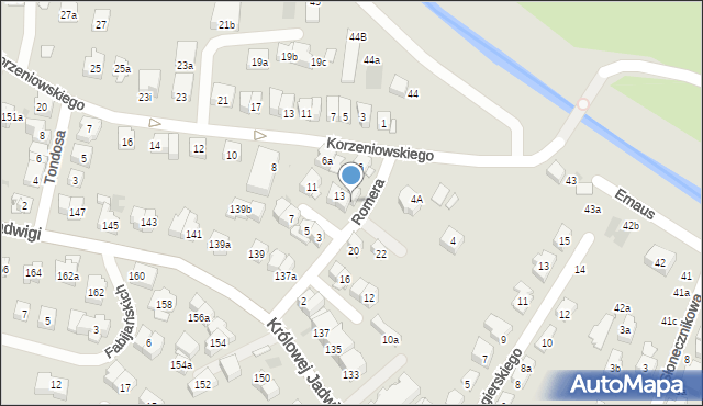 Kraków, Romera Eugeniusza, prof., 15, mapa Krakowa