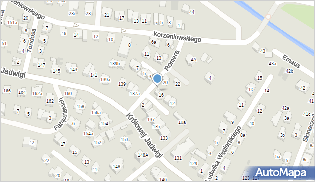 Kraków, Romera Eugeniusza, prof., 18, mapa Krakowa