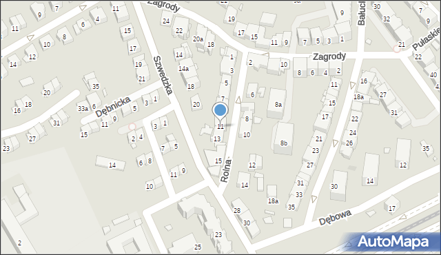 Kraków, Rolna, 11, mapa Krakowa