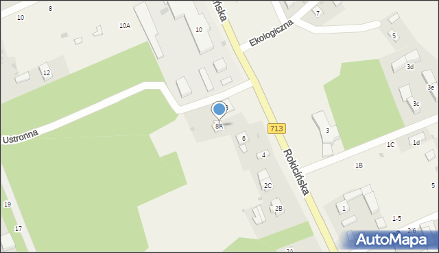 Kraszew, Rokicińska, 8A, mapa Kraszew