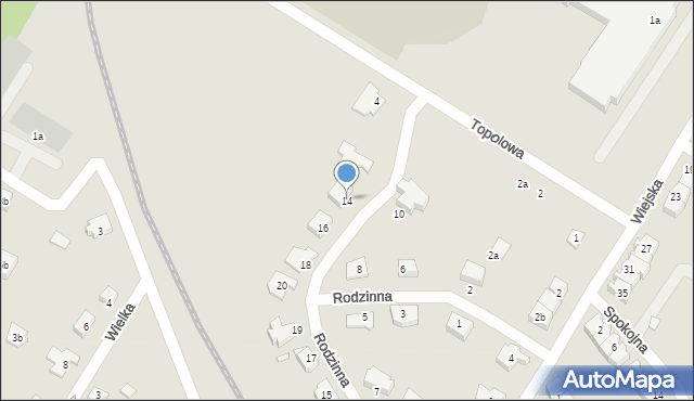 Kwidzyn, Rodzinna, 14, mapa Kwidzyn