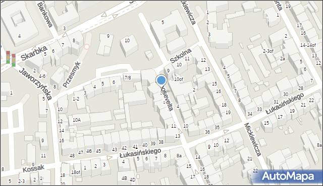 Legnica, Roosevelta Franklina Delano, 3, mapa Legnicy