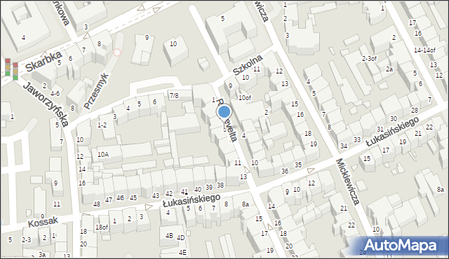 Legnica, Roosevelta Franklina Delano, 5, mapa Legnicy