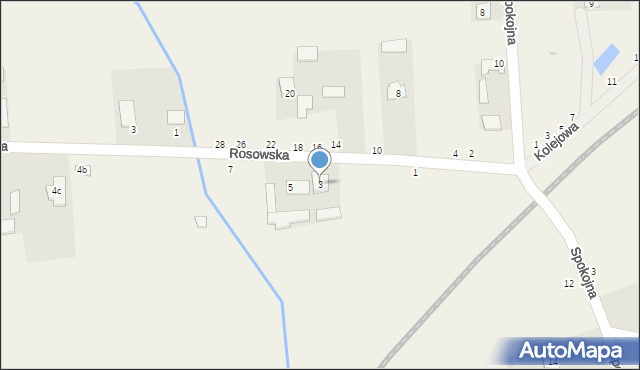 Leopoldów, Rosowska, 3, mapa Leopoldów