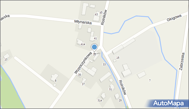 Ligota, Rolników, 35, mapa Ligota