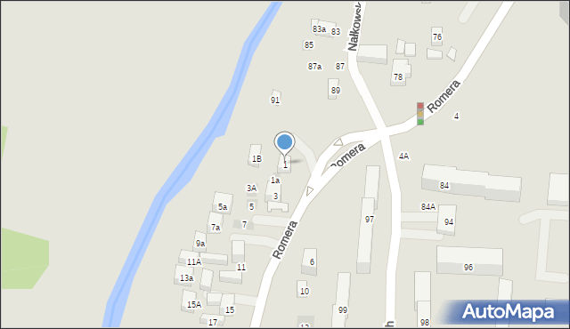 Lublin, Romera Eugeniusza, prof., 1, mapa Lublina