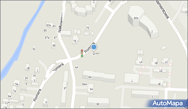 Lublin, Romera Eugeniusza, prof., 4, mapa Lublina