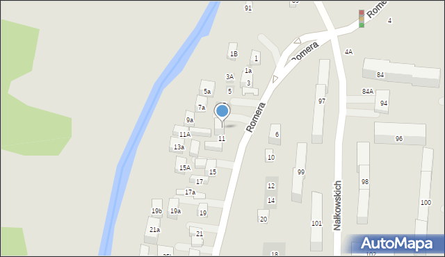 Lublin, Romera Eugeniusza, prof., 9, mapa Lublina