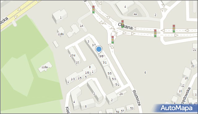 Lublin, Roztocze, 3f, mapa Lublina
