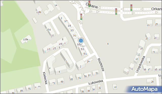 Lublin, Roztocze, 5/4, mapa Lublina