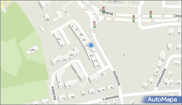 Lublin, Roztocze, 5/6, mapa Lublina