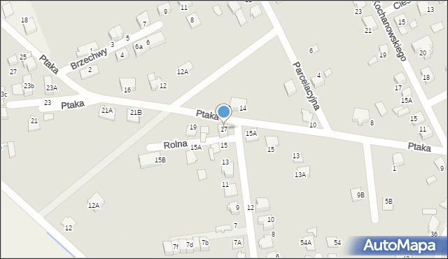 Lubliniec, Rolna, 17, mapa Lubliniec