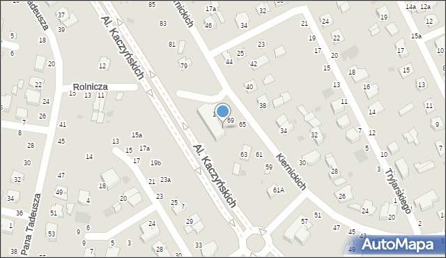 Łuków, Rolnicza, 1, mapa Łuków