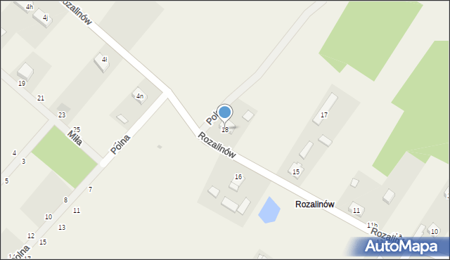 Maciejów, Rozalinów, 18, mapa Maciejów