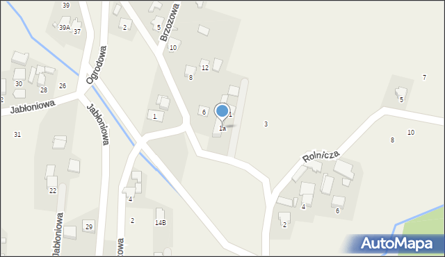 Marklowice, Rolnicza, 1a, mapa Marklowice