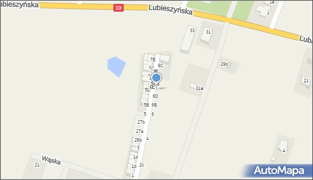 Mierzyn, Równa, 6E, mapa Mierzyn