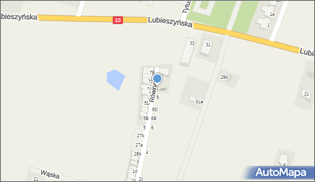 Mierzyn, Równa, 8A, mapa Mierzyn