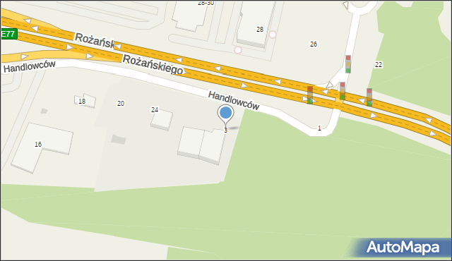 Modlniczka, Rożańskiego Adama, prof., 3, mapa Modlniczka