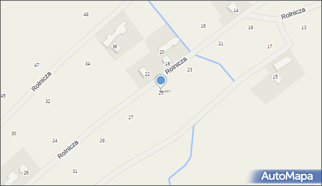 Moszczenica, Rolnicza, 25, mapa Moszczenica