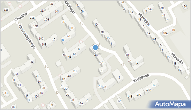 Mysłowice, Różyckiego Ludomira, 4C, mapa Mysłowice