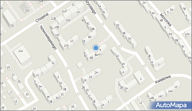 Mysłowice, Różyckiego Ludomira, 6A, mapa Mysłowice