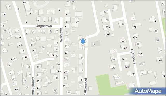 Nasielsk, Rostkowskiej Jadwigi, 13, mapa Nasielsk