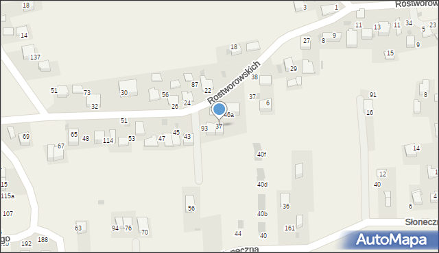 Niegoszowice, Rostworowskich, 37, mapa Niegoszowice