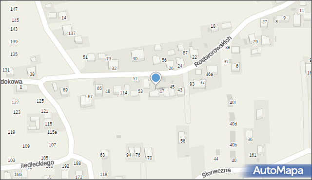 Niegoszowice, Rostworowskich, 49, mapa Niegoszowice