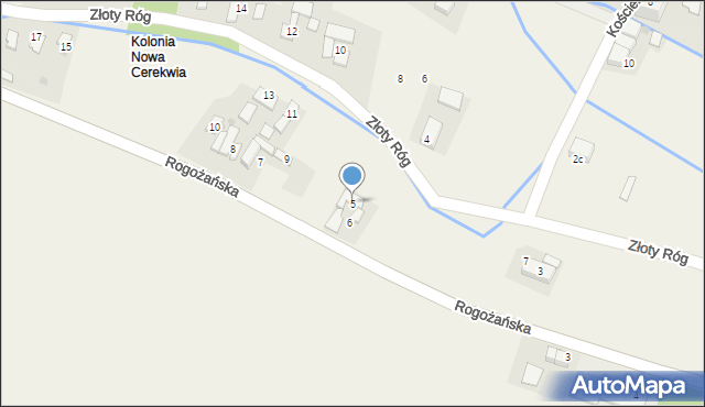 Nowa Cerekwia, Rogożańska, 5, mapa Nowa Cerekwia