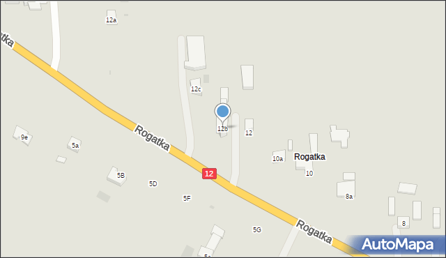 Opatówek, Rogatka, 12b, mapa Opatówek