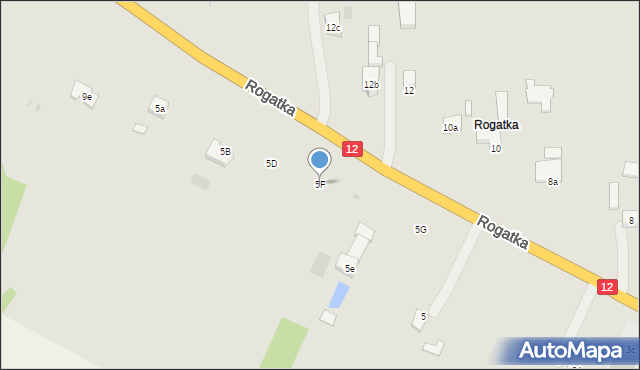 Opatówek, Rogatka, 5F, mapa Opatówek