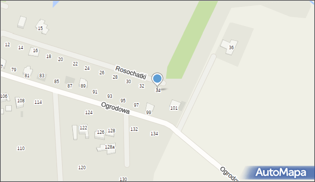 Opatówek, Rosochatki, 34, mapa Opatówek