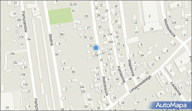 Opoczno, Robotnicza, 17a, mapa Opoczno