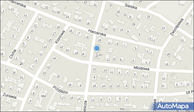 Ostrów Mazowiecka, Robotnicza, 12, mapa Ostrów Mazowiecka