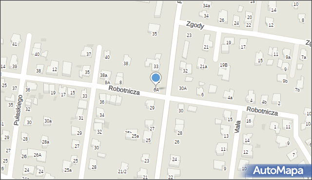 Ożarów Mazowiecki, Robotnicza, 6A, mapa Ożarów Mazowiecki