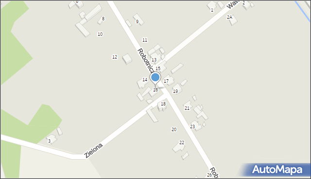 Ozimek, Robotnicza, 16, mapa Ozimek