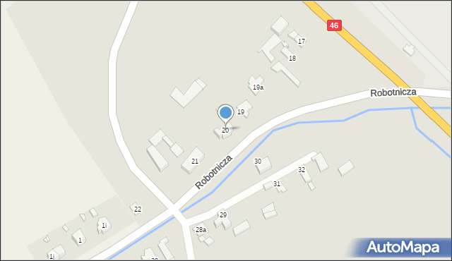 Paczków, Robotnicza, 20, mapa Paczków