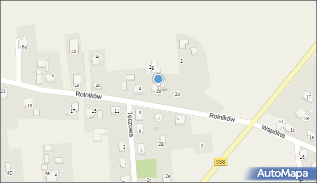 Pawłowice, Rolników, 2a, mapa Pawłowice