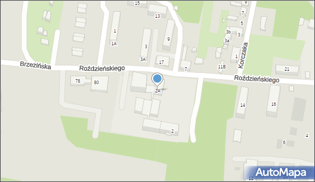 Piekary Śląskie, Roździeńskiego Walentego, 4, mapa Piekary Śląskie