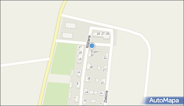 Pilszcz, Różana, 22, mapa Pilszcz