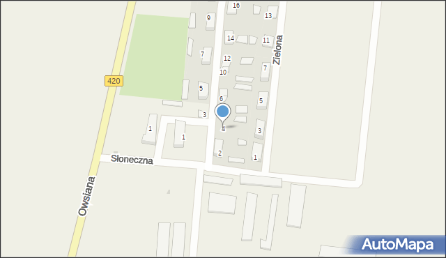 Pilszcz, Różana, 4, mapa Pilszcz