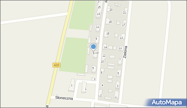 Pilszcz, Różana, 7, mapa Pilszcz