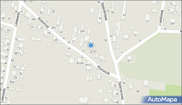 Piotrków Trybunalski, Rolnicza, 11, mapa Piotrków Trybunalski