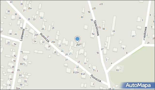 Piotrków Trybunalski, Rolnicza, 15A, mapa Piotrków Trybunalski