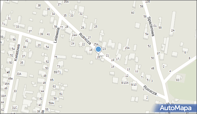 Piotrków Trybunalski, Rolnicza, 16, mapa Piotrków Trybunalski
