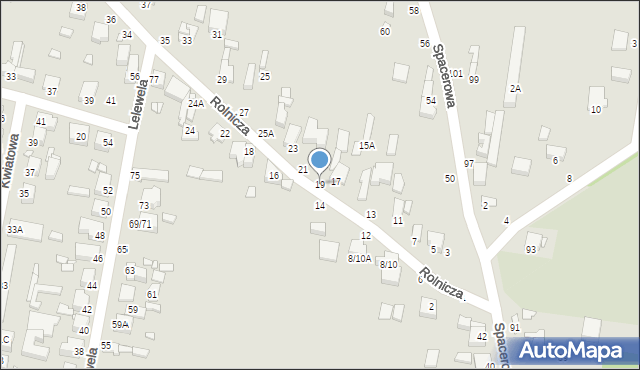 Piotrków Trybunalski, Rolnicza, 19, mapa Piotrków Trybunalski