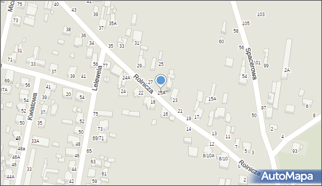 Piotrków Trybunalski, Rolnicza, 25A, mapa Piotrków Trybunalski