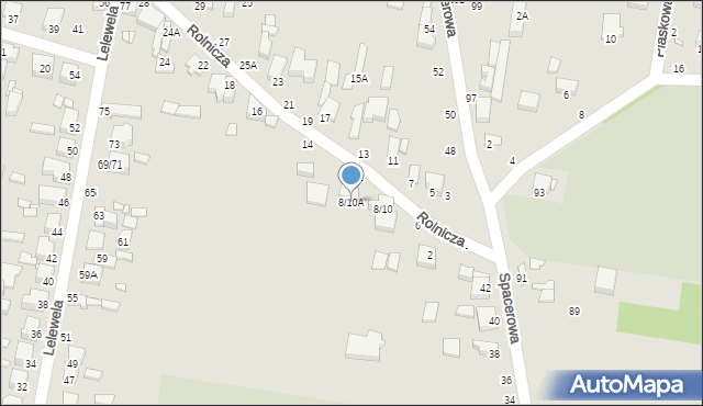 Piotrków Trybunalski, Rolnicza, 8/10A, mapa Piotrków Trybunalski