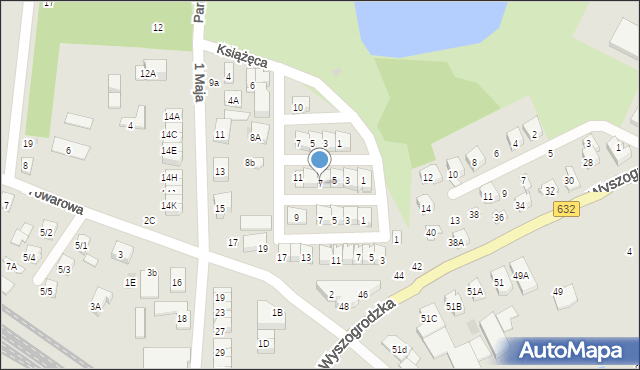 Płońsk, Robotnicza, 7, mapa Płońsk